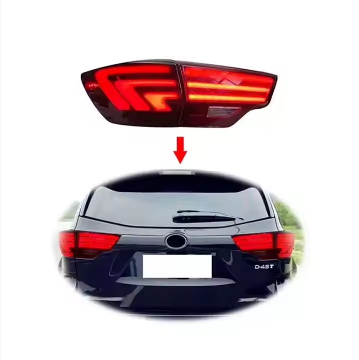 LED Tail Lights for Toyota Highlander 3th Gen 2016-2020 Brake Light Auto Parts Car Rear Lamp Assembly