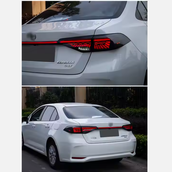 Full LED Tail Lights Back Rear Lamp 2020 2021 2022 2023 2024 Spoiler Lamp for Toyota Corolla SE LE Sedan