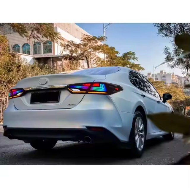 Tail Lights Assembly Start up Animation 2018-2024 DRL RGB Car Rear Back Lamps for Toyota Camry Tail Lamp