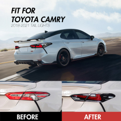 Custom 8th Gen Tail Light For 2018-2024 Toyota Camry SE XSE LE Lexus Style Rear Lights