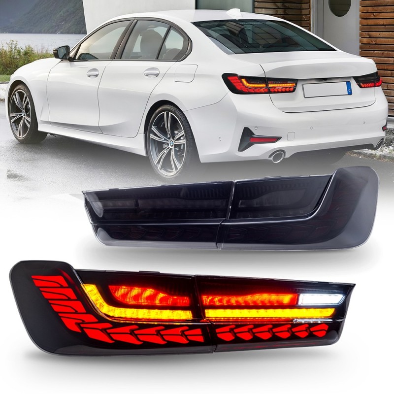Red Tail Lights For 2019-2021 BWM 3 Series G20 330i M340i G80 M3 GTS Tail Light Assembly