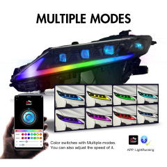 For 2018-2024 Toyota Camry RGB Headlights (Clear refletor)