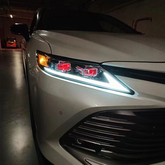 Demon Eye Headlights For 2018-2024 Toyota Camry LE SE XLE XSE Headlights Assembly (Dual Projector headlights)