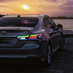 New RGB Tail Lights For 2018-2024 Toyota Camry 8th Gen Rear Lamp Assembly