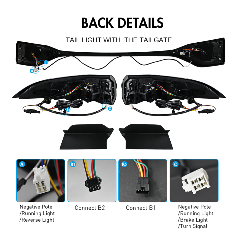 New Led Tail Lights for 2020-2024 Toyota Corolla