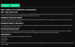 CoolMotor Led Projector Headlight For 2013-2018 BMW 3-Series Headlight Assembly