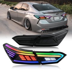 New RGB Tail Lights For 2018-2024 Toyota Camry 8th Gen Rear Lamp Assembly
