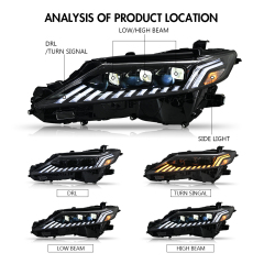 New Led Headlight For 2018-2024 Toyota Camry LE SE XLE XSE TRD (Audi Model)