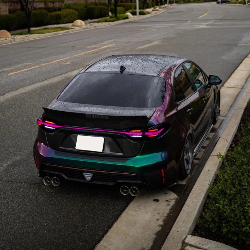 RGB Tail Lights for 2020-2024 Toyota Corolla Start Up Animation DRL Rear Lamp Assembly