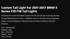 Custom Tail Light For 2011-2017 BWM 5 Series F10 F18 Tail Lights