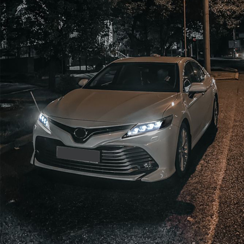 Led Headlights For 2018-2024 Toyota Camry LE SE XLE XSE TRD (Quad Projectors Headlights)
