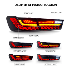 Smoke Tail Lights For 2019-2021 BMW 3 Series G20 330i M340i G80 M3 GTS Tail Light Assembly
