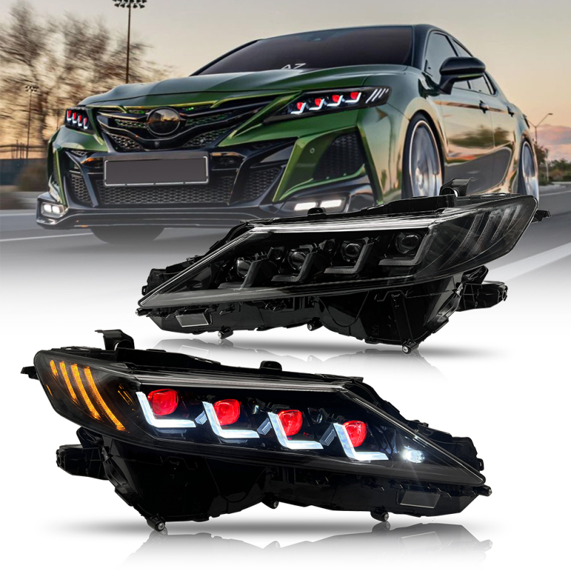 Demon Eye Headlights For 2018-2024 Toyota Camry LE SE XLE XSE TRD (Quad Projectors Headlights)