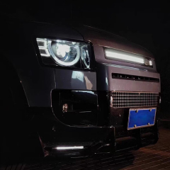 For 2020-2023 Land Rover Defender 90 110 LED Grille Trim Strip DRL Light (Black)
