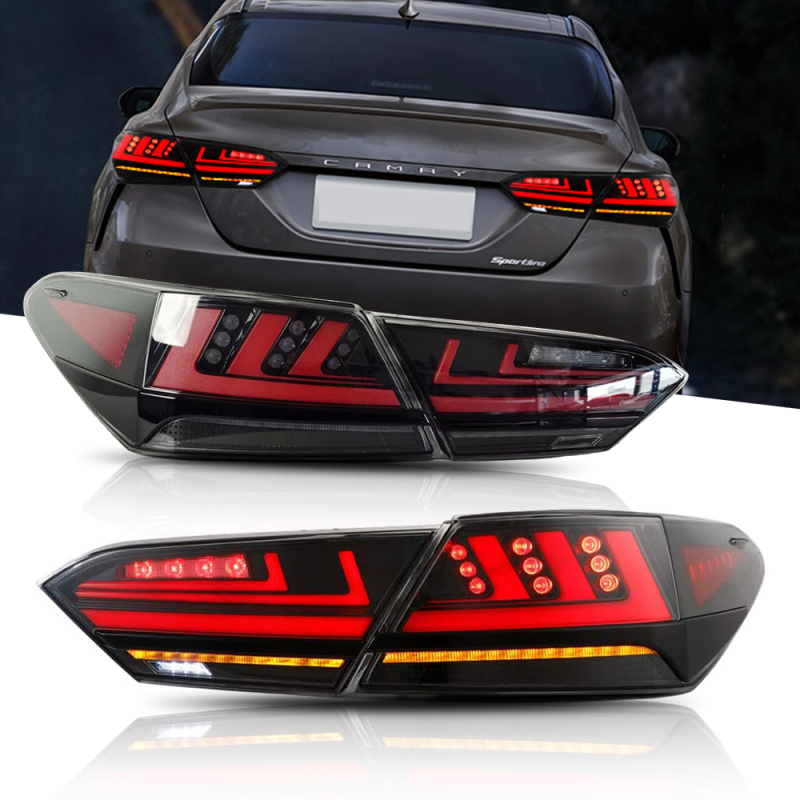 For 2018-2024 Toyota Camry 8th Gen LE SE XSE Led Tail Light Assembly, Lexus Style