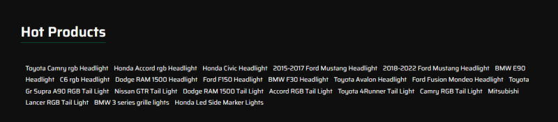 Triple Beam LED Headlamps For 2015-2017 Toyota Camry Headlight Assembly