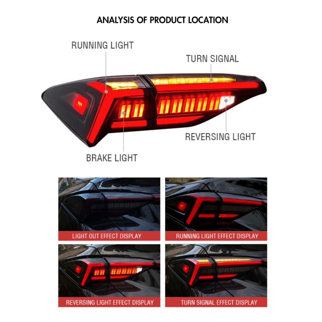 For 2019-2021 Toyota Avalon Led Tail Light