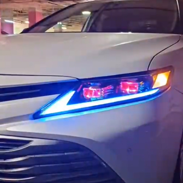 Demon Eye Headlights For 2018-2024 Toyota Camry LE SE XLE XSE Headlights Assembly (Dual Projector headlights)