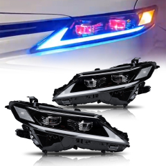 Demon Eye Headlights For 2018-2024 Toyota Camry LE SE XLE XSE Headlights Assembly (Dual Projector headlights)