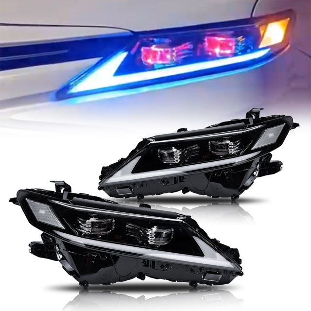 Demon Eye Headlights For 2018-2024 Toyota Camry LE SE XLE XSE Headlights Assembly (Dual Projector headlights)