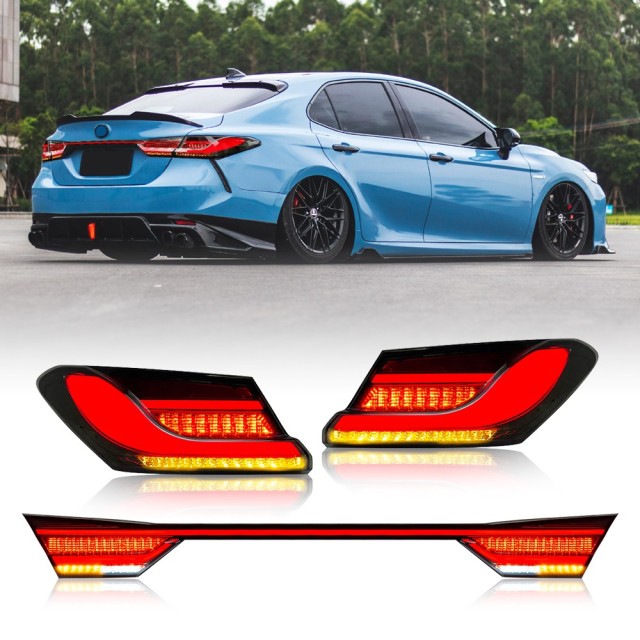 New Modified Tail Lights for 2018-2024 Toyota Camry Tail Light Assembly (BMW Style)