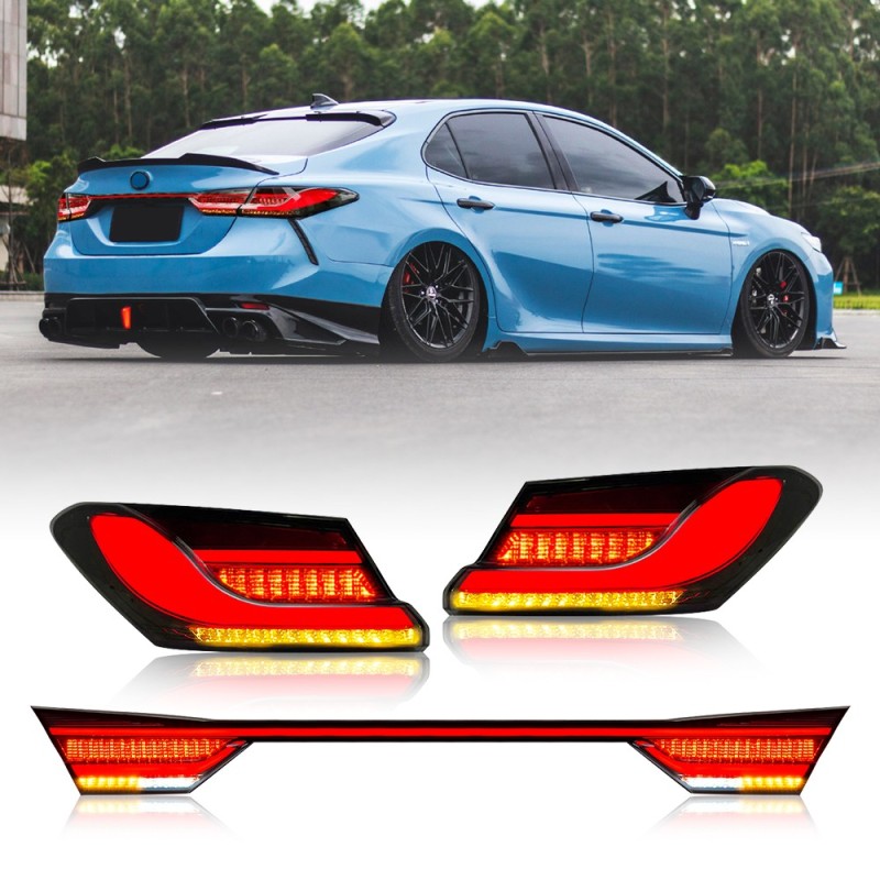 New Modified Tail Lights for 2018-2024 Toyota Camry Tail Light Assembly (BMW Style)