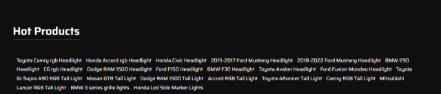 Led Tail Lights For 2018-2024 Toyota Camry Tail Light Assembly