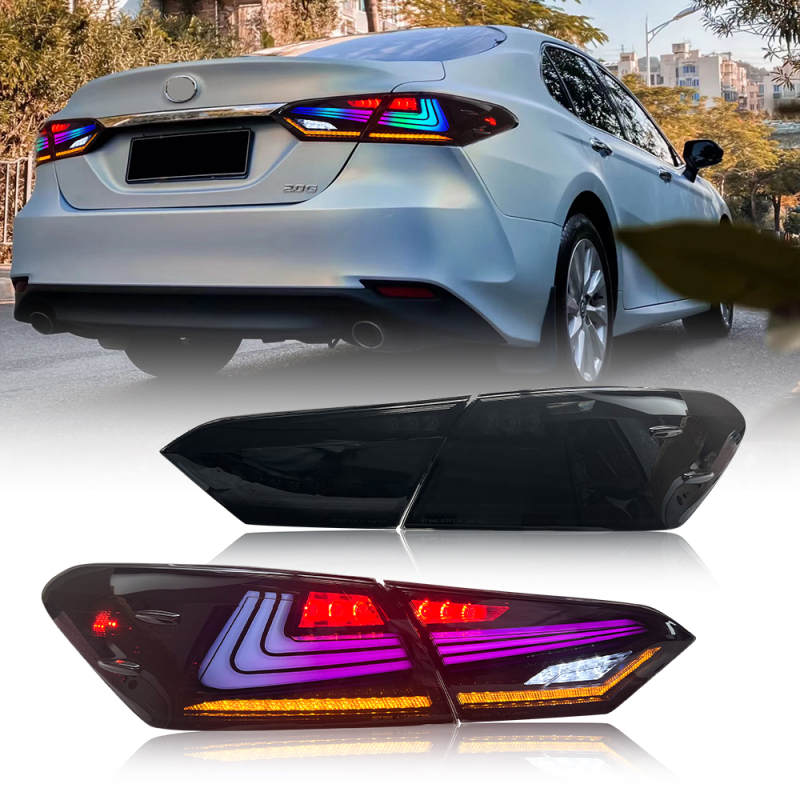 RGB Tail Light For 2018-2024 Toyota Camry LE/SE/XLE/XSE/TRD Tail Light Assembly