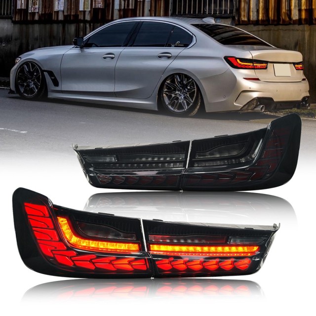 Smoke Tail Lights For 2019-2021 BMW 3 Series G20 330i M340i G80 M3 GTS Tail Light Assembly