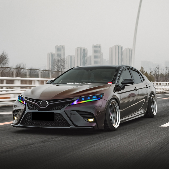 For 2018-2024 Toyota Camry RGB Headlights (Clear refletor)