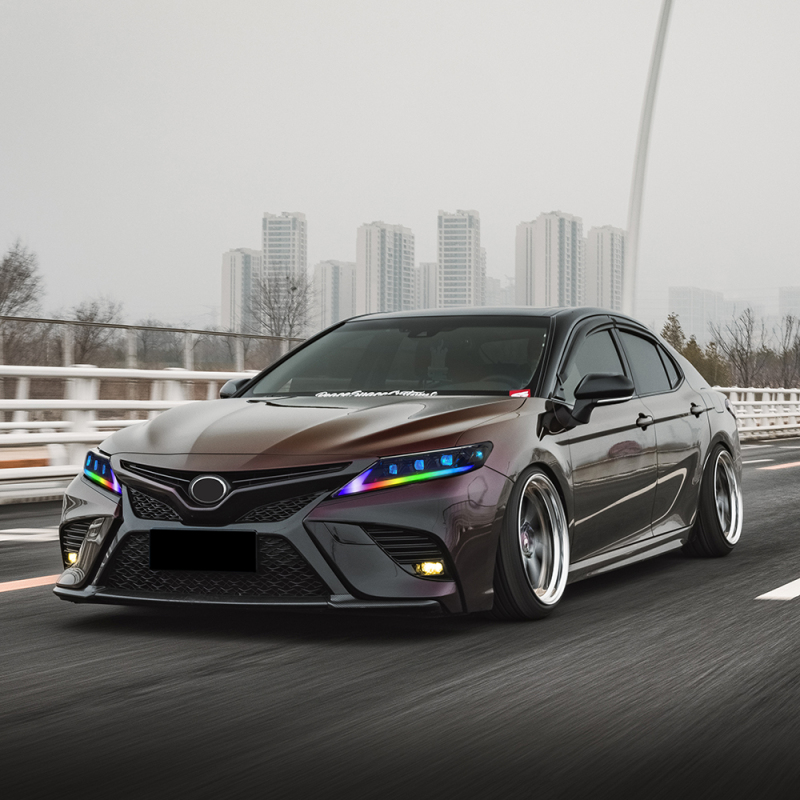 For 2018-2024 Toyota Camry RGB Headlights (Clear refletor)