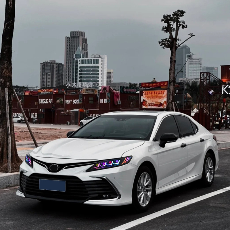 New RGB Headlights For 2018-2024 Toyota Camry LE SE XLE XSE TRD (Quad Projectors Headlights)