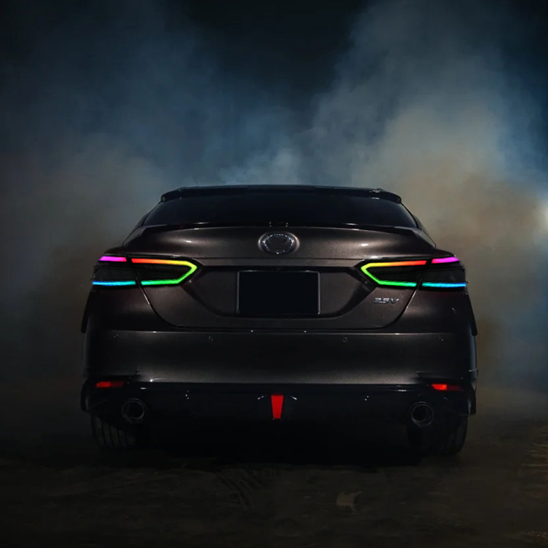 New RGB Tail Lights For 2018-2024 Toyota Camry 8th Gen Rear Lamp Assembly