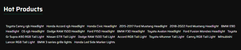 Triple Beams Led Headlight For 2012-2014 Toyota Camry Headlight Assembly