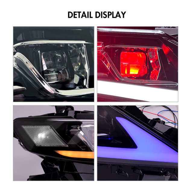 Demon Eye Headlights For 2018-2022 Toyota Camry LE SE XLE XSE Headlights Assembly (Triple Projectors headlights)