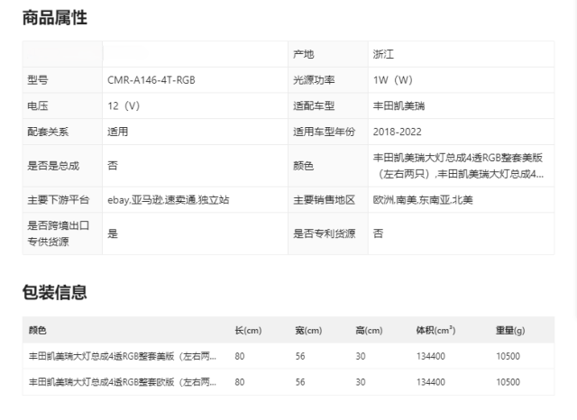 New RGB Headlights For 2018-2024 Toyota Camry LE SE XLE XSE TRD (Quad Projectors Headlights)