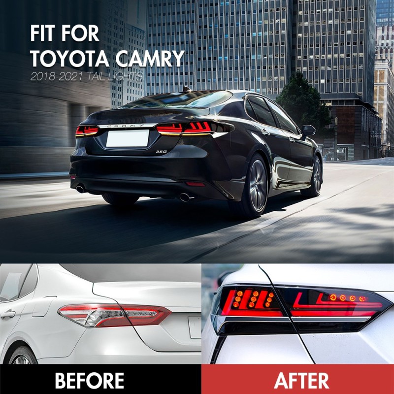 Led Tail Lights For 2018-2024 Toyota Camry Tail Light Assembly
