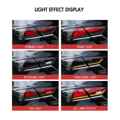Custom 8th Gen Tail Light For 2018-2024 Toyota Camry SE XSE LE Lexus Style Rear Lights
