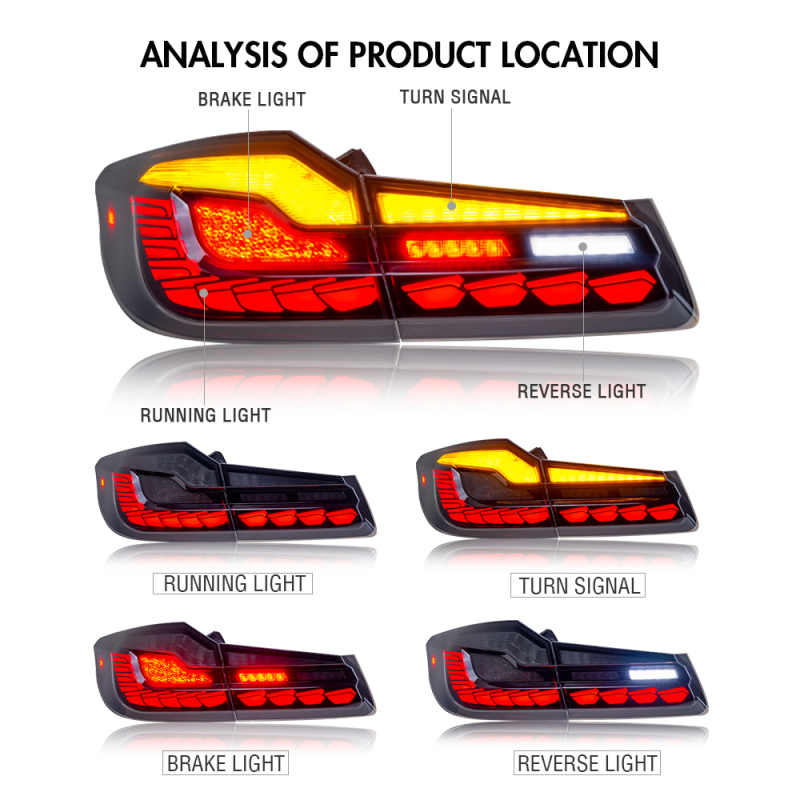 Led Tail Light For 2018-2022 BMW 5-Series G30 G38 520 530 540 M5 F90