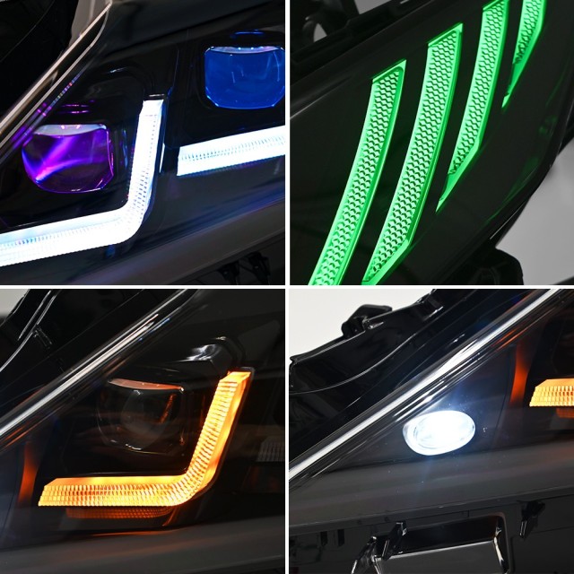 New RGB Headlights For 2018-2024 Toyota Camry LE SE XLE XSE TRD (Quad Projectors Headlights)