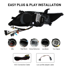 Triple Beams Led Headlight For 2010-2011 Toyota Camry LED Headlight Assembly