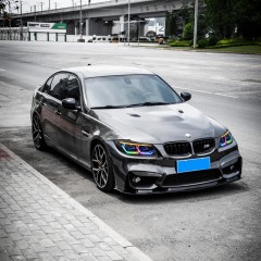 RGB Headlight For 2009-2012 BMW 3-Series E90 E91 320i 323i 325 330 335 (Halogen/Xenon)