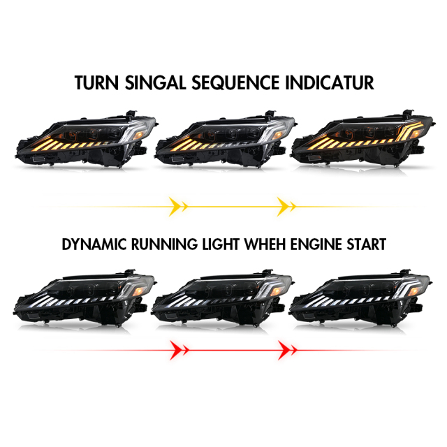 New Led Headlight For 2018-2024 Toyota Camry LE SE XLE XSE TRD (Audi Model)