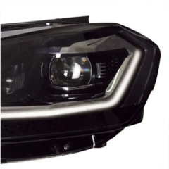 Modified Led Auto Car Front Light Golf MK7 Headlights With 7.5 Looking Red Chrome Line