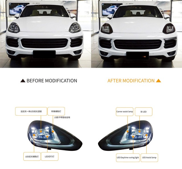 958.2 Upgrade 9Y0 19 style LED headlights