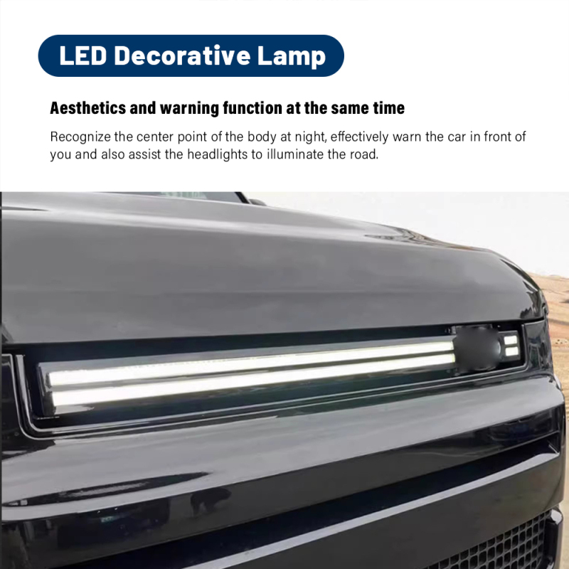 For 2020-2023 Land Rover Defender 90 110 LED Grille Trim Strip DRL Light (White)