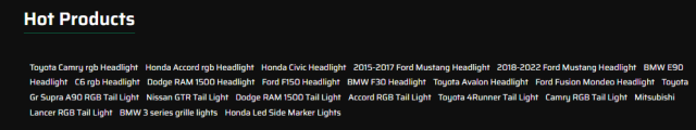 For 2018-2024 Toyota Camry Led Tail Lights