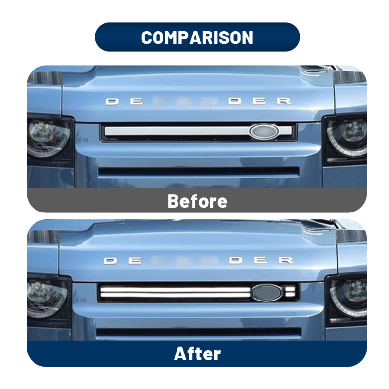 For 2020-2023 Land Rover Defender 90 110 LED Grille Trim Strip DRL Light (White)