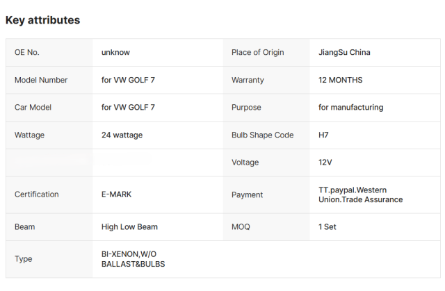 Modified Led Auto Car Front Light Golf MK7 Headlights With 7.5 Looking Red Chrome Line