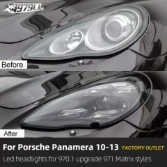 Panamera 970.1upgrade 2021 PDLS style headlamp,No bumper change